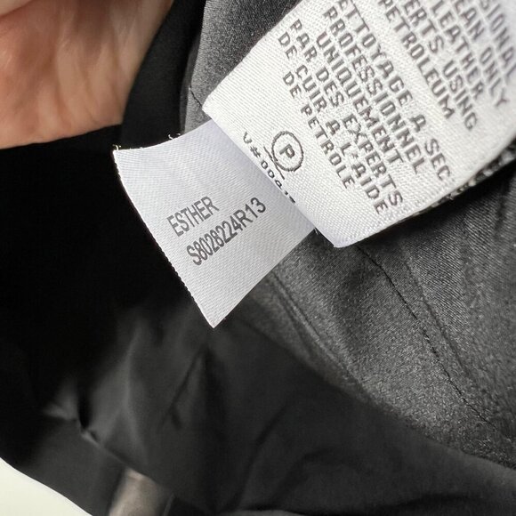 Diane von furstenberg‎ leather Esther black jacket pockets women’s size 4 - Picture 10 of 11